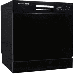 Voltas Beko DT8B Free Standing 8 Place Settings Intensive Kadhai Cleaning| No Pre-rinse Required Dishwasher