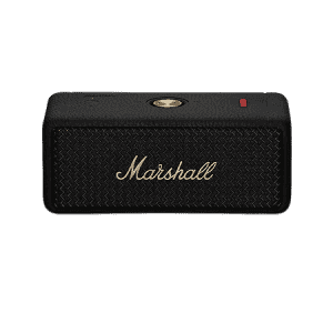 Marshall Emberton II Bluetooth Speaker |  30+ Hours of Playtime | Black & Brass.
