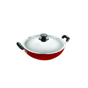 Pigeon Non Stick Induction Base Kadai with SS Lid