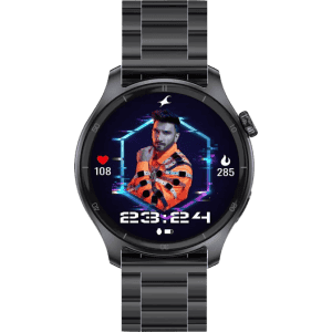 Fastrack Dezire FX1 Pro Smartwatch | AMOLED Display | 1.43 inch | Black Metal