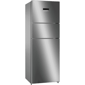 BOSCH Series 4 Frost Free Triple Door Refrigerator | 364 L | 3 Star | VarioInverter Compressor | Smoky Steel | CMC36K03NI