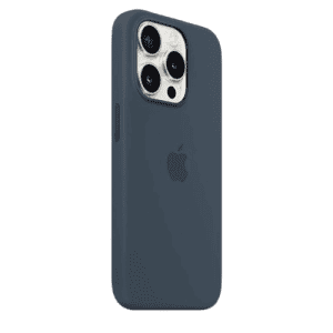 Apple iPhone 15 Pro Case | Silicone with MagSafe |  Storm Blue