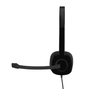 Logitech H151 Wired On Ear Headphones | With Mic | Black