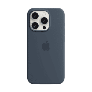 Apple iPhone 15 Pro Case | Silicone with MagSafe |  Storm Blue