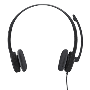 Logitech H151 Wired On Ear Headphones | With Mic | Black