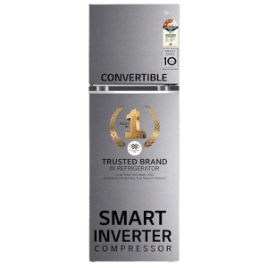 LG Smart Inverter Frost-Free Double Door Refrigerator | 246 L | 3 Star | Dazzle Steellg |GL-S262SDSX