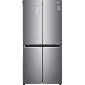 LG 594 L Frost Free Side by Side Refrigerator with Four Door | Shiny Steel | GC-B22FTLPL