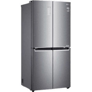 LG 594 L Frost Free Side by Side Refrigerator with Four Door | Shiny Steel | GC-B22FTLPL
