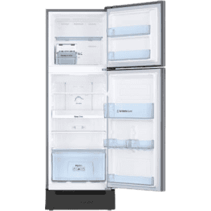 SAMSUNG 253 L Frost Free Double Door 3 Star Refrigerator with Base Drawer-RT28T3123SL/HL | EZ Clean Steel