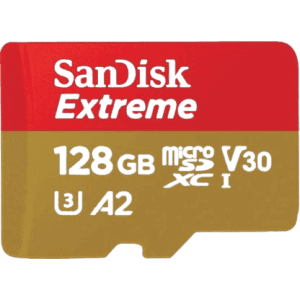 SanDisk EXTREME A2 128 GB MicroSDXC UHS Class 3 160 MB/s Memory Card