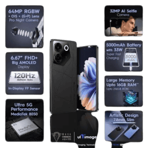 Tecno Camon 20 Pro | 8 GB / 256 GB | Dark Welkin