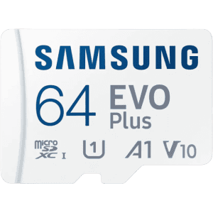 SAMSUNG Evo Plus 64 GB |  MicroSDXC Class 10 | 130 MB/s Memory Card With Adapter