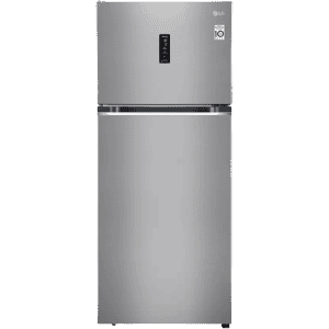 LG 423 Litres 3 Star Frost Free Double Door Refrigerator | Convertible | GL-T422VPZX.DPZZEB | Shiny Steel