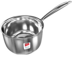 IMPEX Serene Triply Milk Pan | 16 cm diameter /1.7 L capacity | Stainless Steel