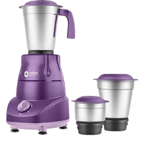 ORIENT BOLT PLUS Mixer Grinder | MGBP50L3 | 3 Jars | Purple