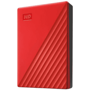 WD My Passport 4 TB External Hard Disk Drive | Red & Black