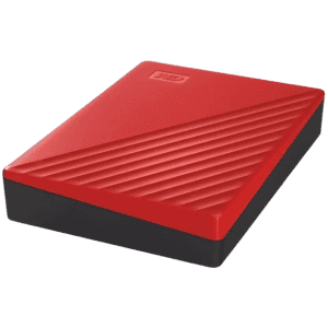 WD My Passport 4 TB External Hard Disk Drive | Red & Black