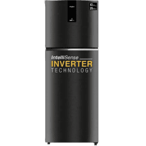 Whirlpool IF INV ELT DF375 Omega Black 327 L 3 Star Double Door Refrigerator