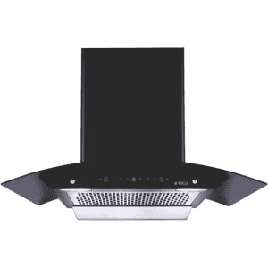 Elica | AUTO SENSE |  WDFL 906 HAC LTW MS NERO | 1200 CMH |Auto Clean Wall Mounted Chimney | Black