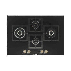 BOSCH | PNI7B6F20I | Built in Tempered Glass | 75c | 4 Burners | Heat Shield I Glass Automatic Hob | Matt Black