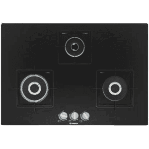 BOSCH | PND7B6F10I  | Series 6 | 3 Burners | 75 cm | Tempered glass |  Glass Automatic Hob   Black