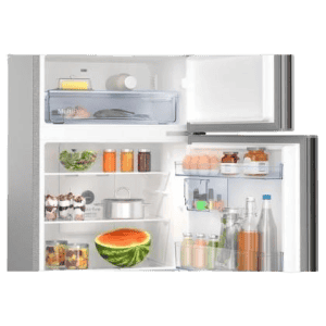 Bosch Series 4 | 364 L | Frost Free Triple Door Convertible Refrigerator with Temperature Display | CMC36K05NI, | Smoky Steel