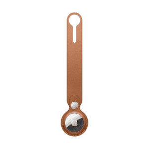 Apple AirTag Leather Loop - Saddle Brown