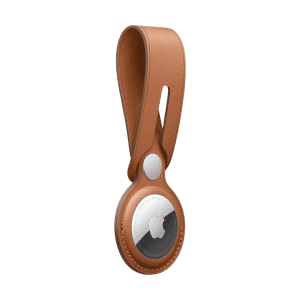 Apple AirTag Leather Loop - Saddle Brown