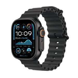 Apple Watch Ultra 2 | GPS | Cellular | 49mm | Black Titanium with Black Ocean Band | Black Ocean Strap | MX4P3HN/A