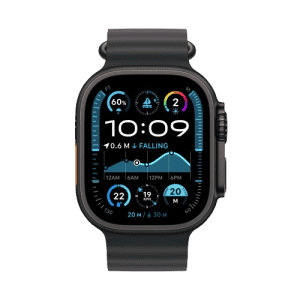 Apple Watch Ultra 2 | GPS | Cellular | 49mm | Black Titanium with Black Ocean Band | Black Ocean Strap | MX4P3HN/A