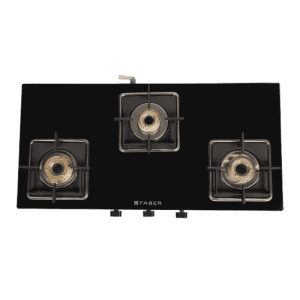 Faber Slim Gas stove glass cooktop | 3 burner | Black | Hob Cooktop Remo 3BB BK