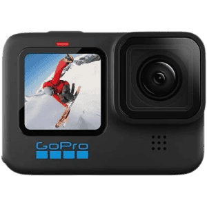 GoPro Hero 10 Waterproof with Front LCD and Touch Rear Screens | 5.3K60 Ultra HD Video | Black