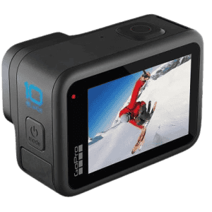 GoPro Hero 10 Waterproof with Front LCD and Touch Rear Screens | 5.3K60 Ultra HD Video | Black