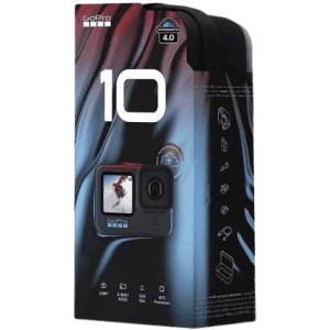 GoPro Hero 10 Waterproof with Front LCD and Touch Rear Screens | 5.3K60 Ultra HD Video | Black