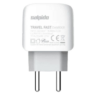 Salpido 17 W 3.4 A Multiport Mobile Charger with Detachable Cable | White