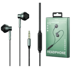Remax RM-201 Wired Earphone Wired Headset | In the Ear | Black
