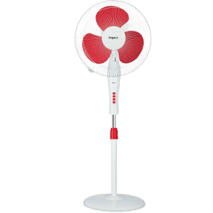 Impex ZOLO Pedastal Fan | 400 mm | 1350 RPM | RED WHITE