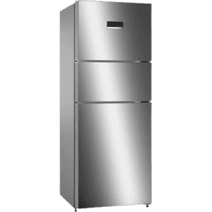 Bosch Series 4 | 364 L | Frost Free Triple Door Convertible Refrigerator with Temperature Display | CMC36K05NI, | Smoky Steel