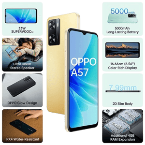 OPPO A57  CPH2387 | 64 GB/4 GB | Glowing Gold