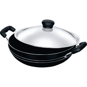 Pigeon Non Stick Kadhai with Lid | Aluminium