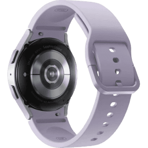 SAMSUNG Watch 5 40mmSuper AMOLED displayBluetooth calling & body composition tracking | Silver with purple strap
