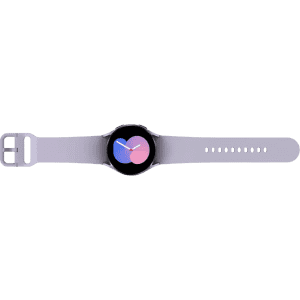 SAMSUNG Watch 5 40mmSuper AMOLED displayBluetooth calling & body composition tracking | Silver with purple strap