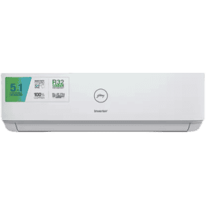 Godrej 1.5 Ton 3 Star Inverter Split AC | 5 in 1 Convertible Cooling | White | SIC 18DTC3 GWA AL