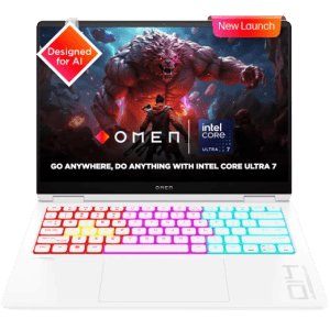 HP Omen Transcend Gaming Laptop | Intel Core Ultra 7 155H  | RTX 4060 | 16 GB | 1 TB SSD | Ceramic White | 14 fb0089TX