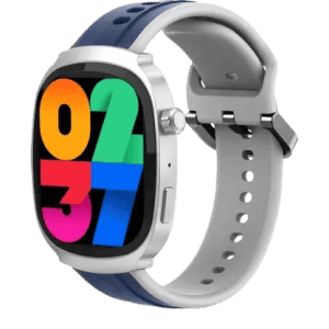 Pebble | Axis 1.96  Amoled Display | Quick Notification |  AOD BT Calling Rotating Crown | Smartwatch | Jet Blue | Strap Free Size