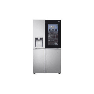 LG | 630 L | 3 Star | Side-by-Side Refrigerator |  InstaView | Noble Steel |  GL-X257ABS3