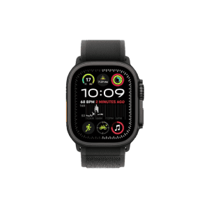Apple Watch Ultra 2 | 49mm | S/M | Black Titanium Case with Black Trail Loop | Black Strap