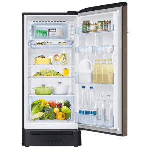 Samsung Direct Cool Single Door Refrigerator | 189 L | 5 Star | Luxe Brown | RR21C2H25DX/HL