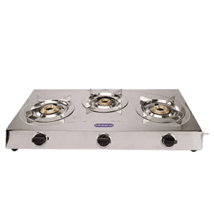 Blueberry's Blaze Full Stainless Steel Gas Stove | 3 Burner