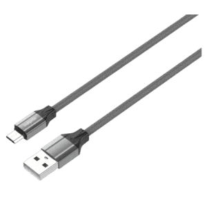 Salpido Micro USB Cable 2.4 A 1 m LS441 | Compatible with All Phones With Micro USB Port | Black